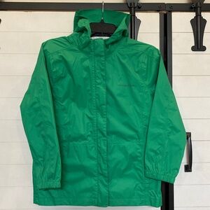 Vineyard Vines Lightweight Hooded Rain Jacket Green Large 12